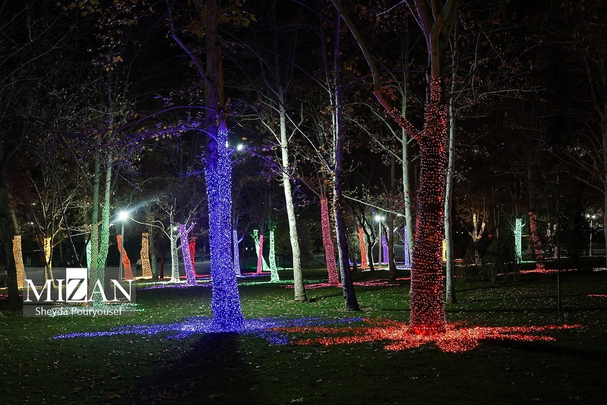پارک ملت میزبان جشنواره نور در یلدای ایرانی