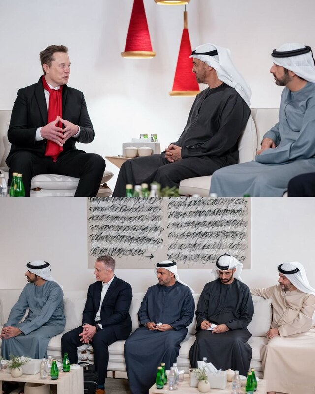  سفر ایلان ماسک به دبی و دیدار با رییس و ولیعهد این کشور
