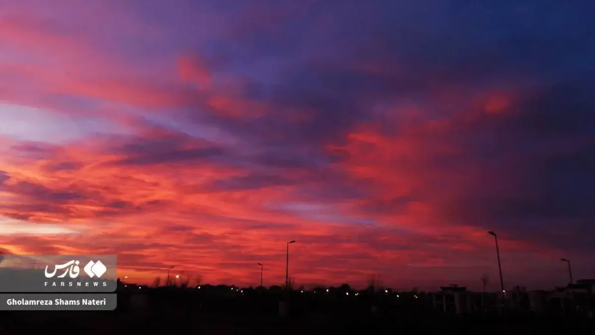 زیبایی حیرت انگیز غروب خورشید مازندران