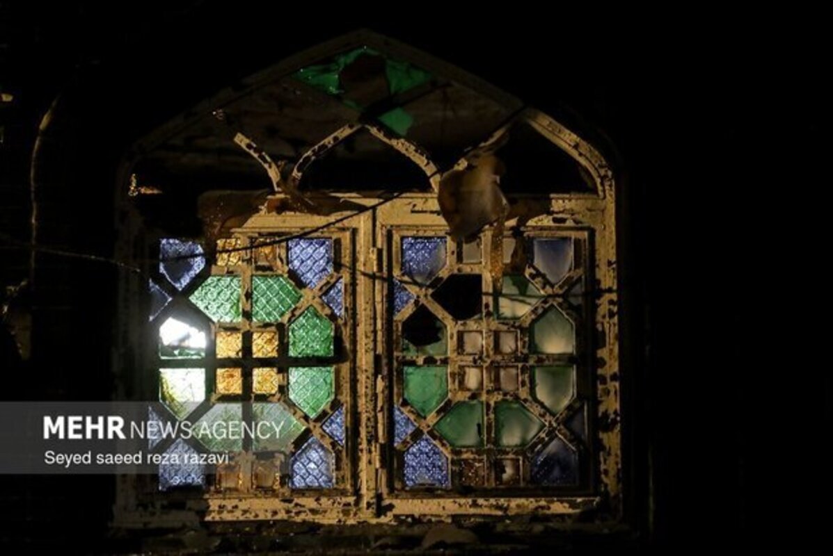 خسارات وارده به مسجد ابوذر تهران