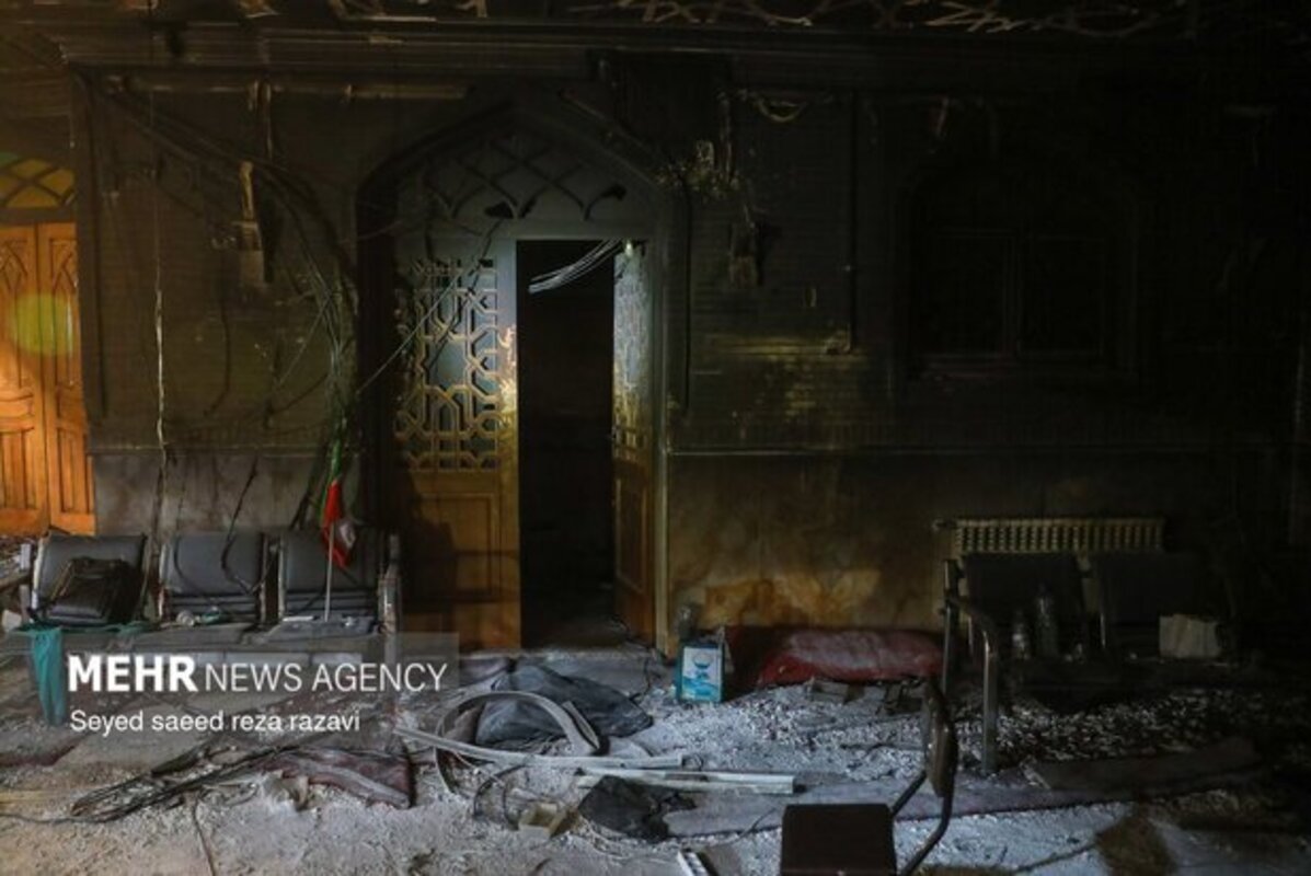 خسارات وارده به مسجد ابوذر تهران