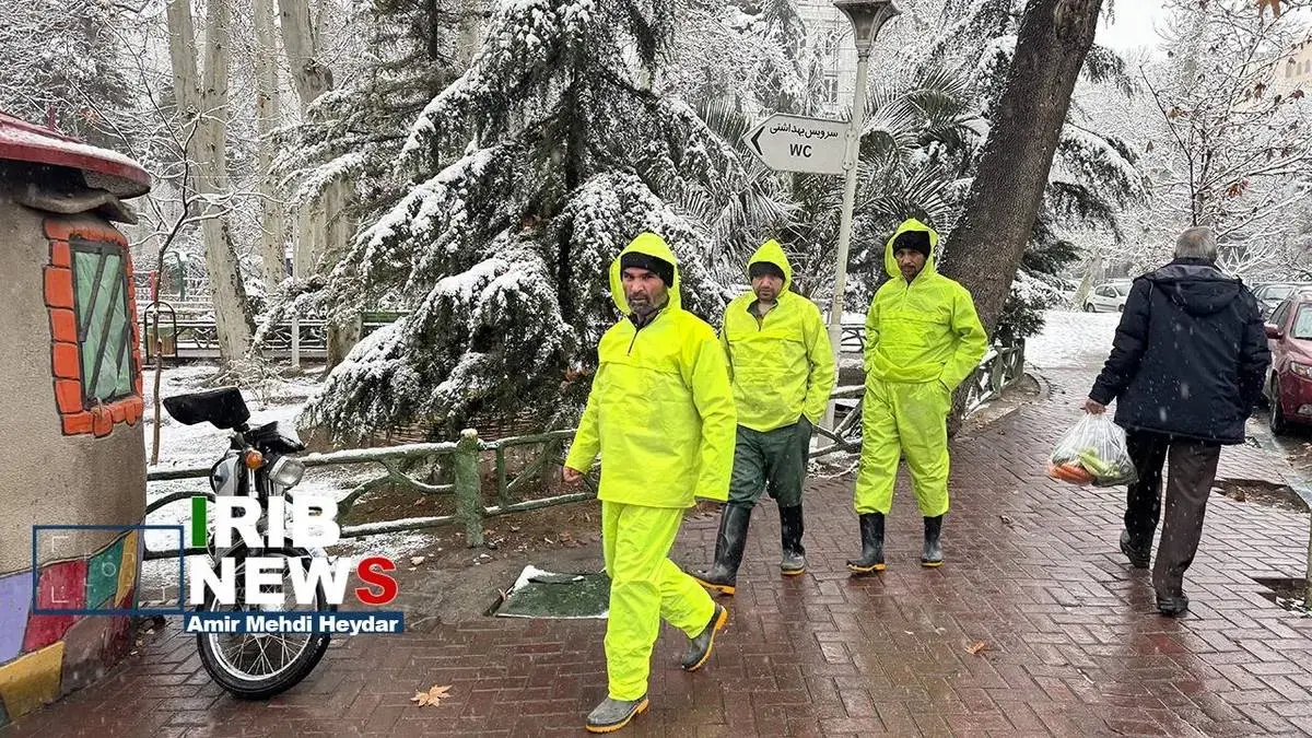  بارش برف زمستانی در تهران