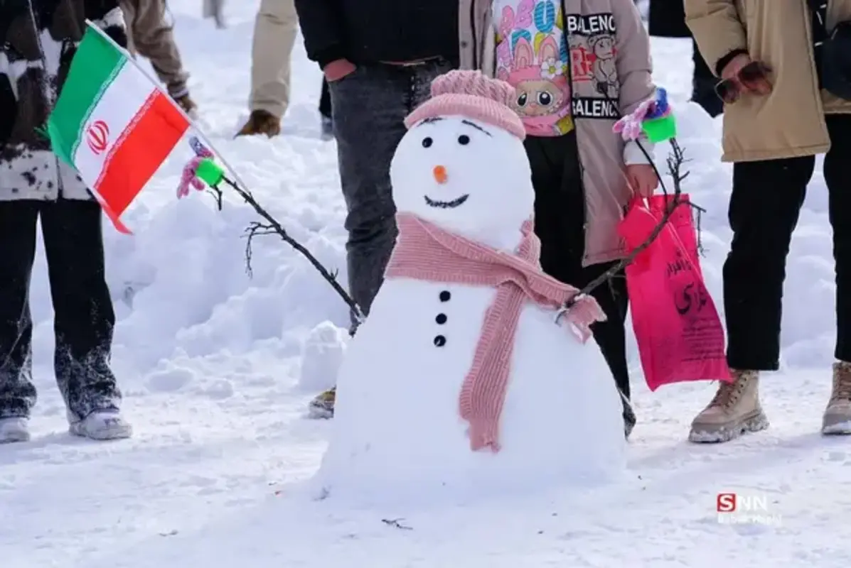 تصاویر جذاب از جشنواره آدم برفی اردبیل