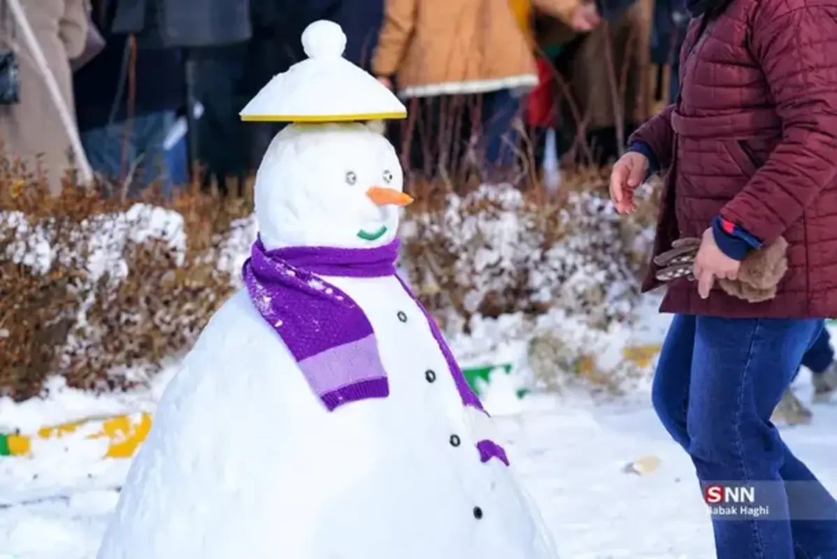 تصاویر جذاب از جشنواره آدم برفی اردبیل
