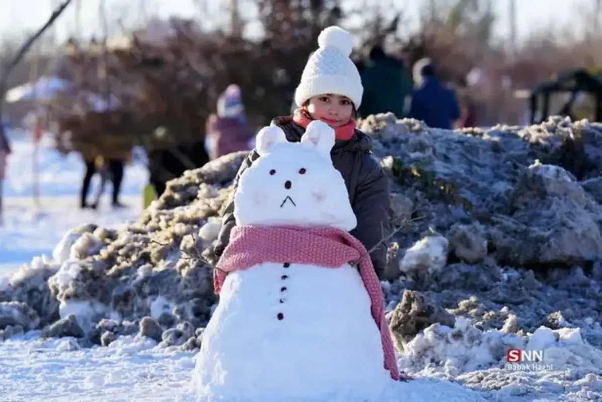 تصاویر جذاب از جشنواره آدم برفی اردبیل