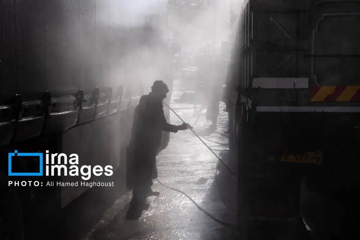  پشت‌صحنه کارواش ماشین‌های سنگین 