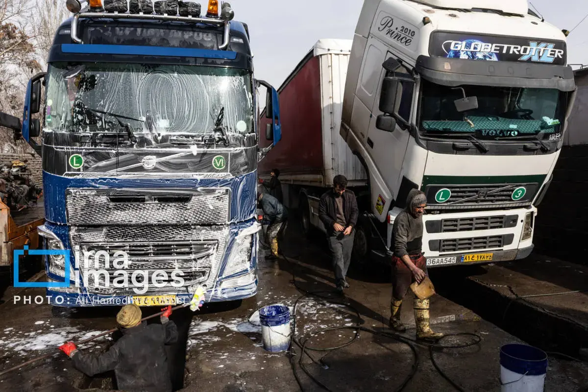  پشت‌صحنه کارواش ماشین‌های سنگین 