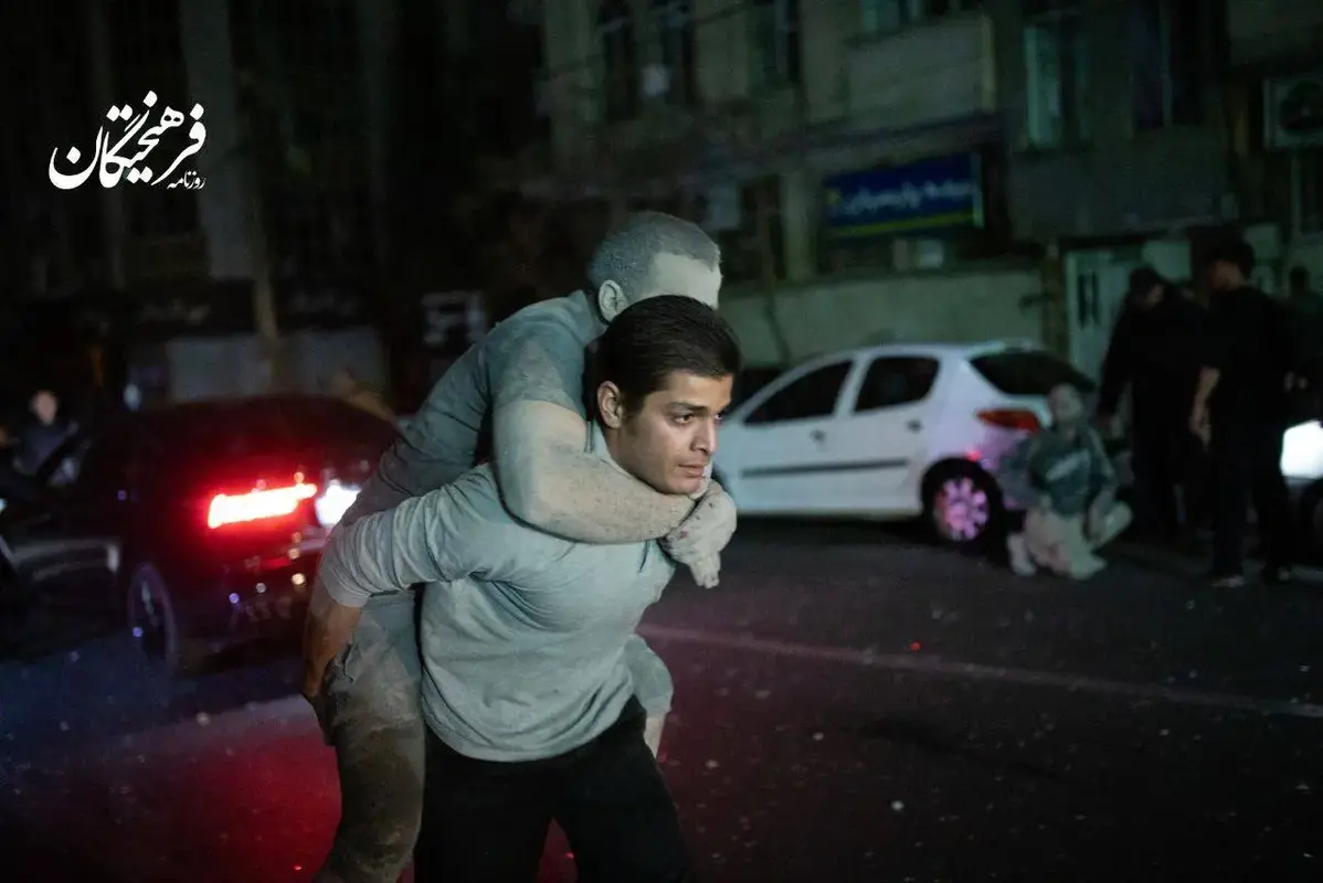 میدان نیلوفر تهران پس از حمله جنایتکارانه آمریکا و اسرائیل