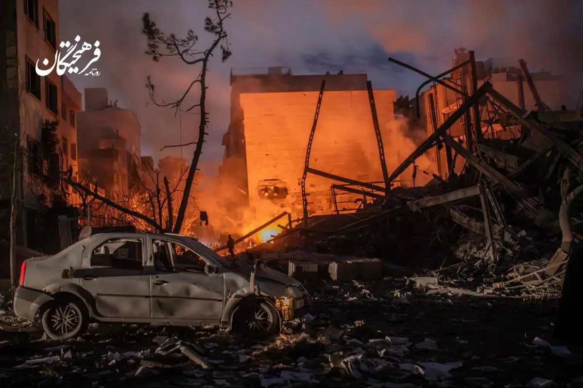 میدان نیلوفر تهران پس از حمله جنایتکارانه آمریکا و اسرائیل