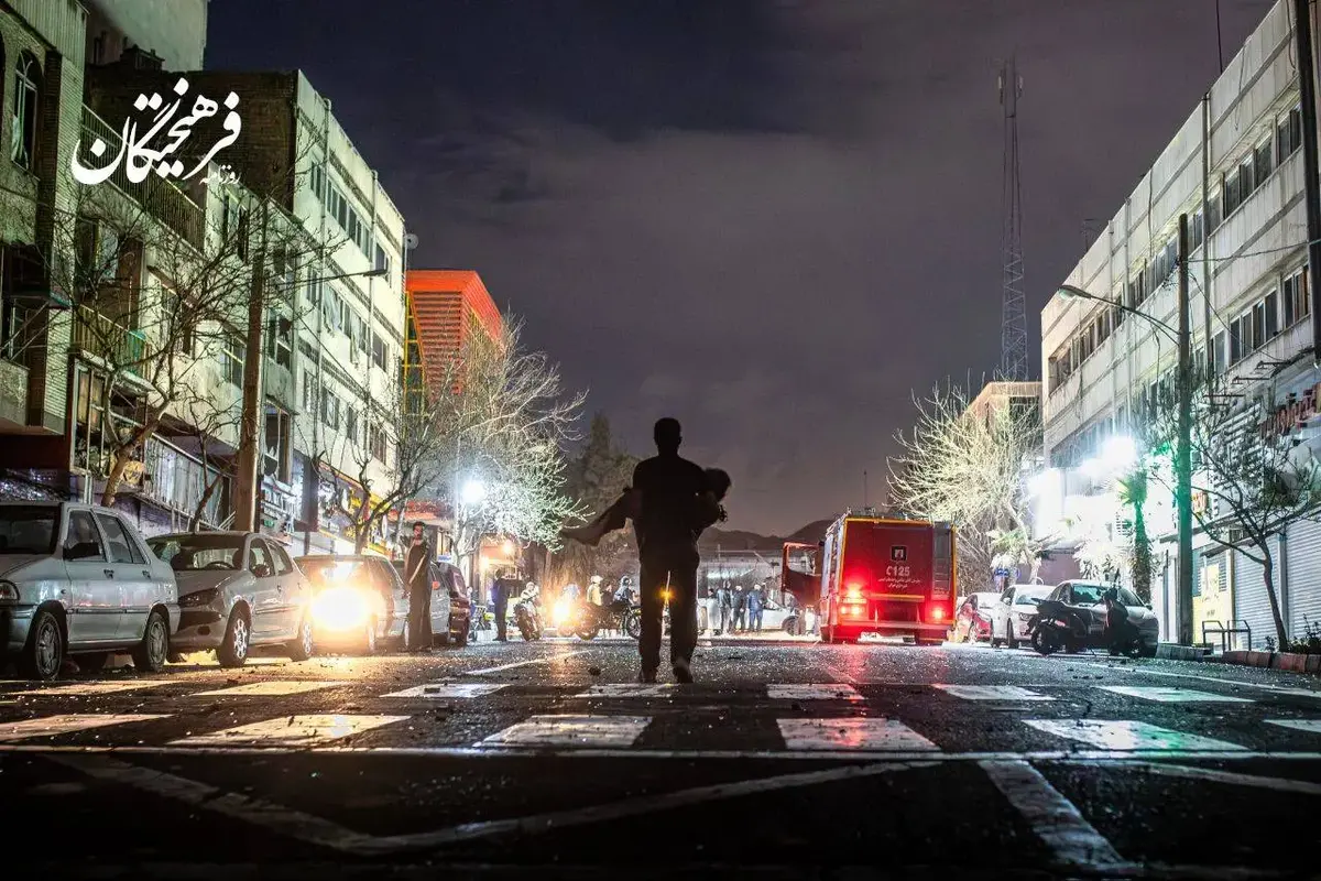 میدان نیلوفر تهران پس از حمله جنایتکارانه آمریکا و اسرائیل