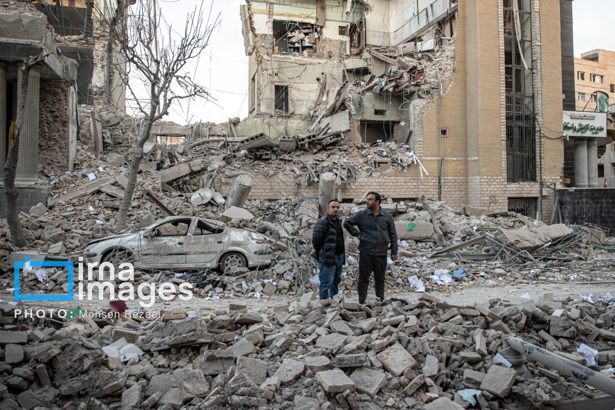 حمله هوایی به خیابان کارگر جنوبی تهران