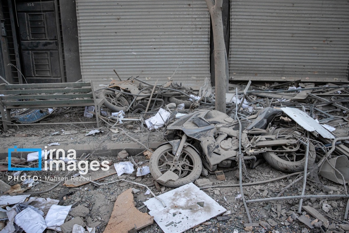 حمله هوایی به خیابان کارگر جنوبی تهران