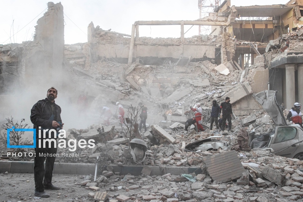 حمله هوایی به خیابان کارگر جنوبی تهران