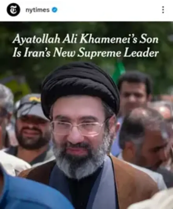 عکس/ بازتاب جهانی انتخاب مجتبی خامنه‌ای به عنوان رهبر جدید جمهوری اسلامی ایران