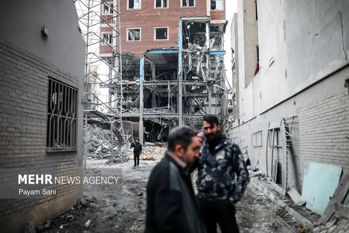 آثار وحشتناک حمله اسرائیل و آمریکا به محله بریانک تهران