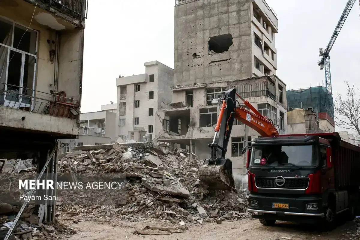 آثار وحشتناک حمله اسرائیل و آمریکا به محله بریانک تهران