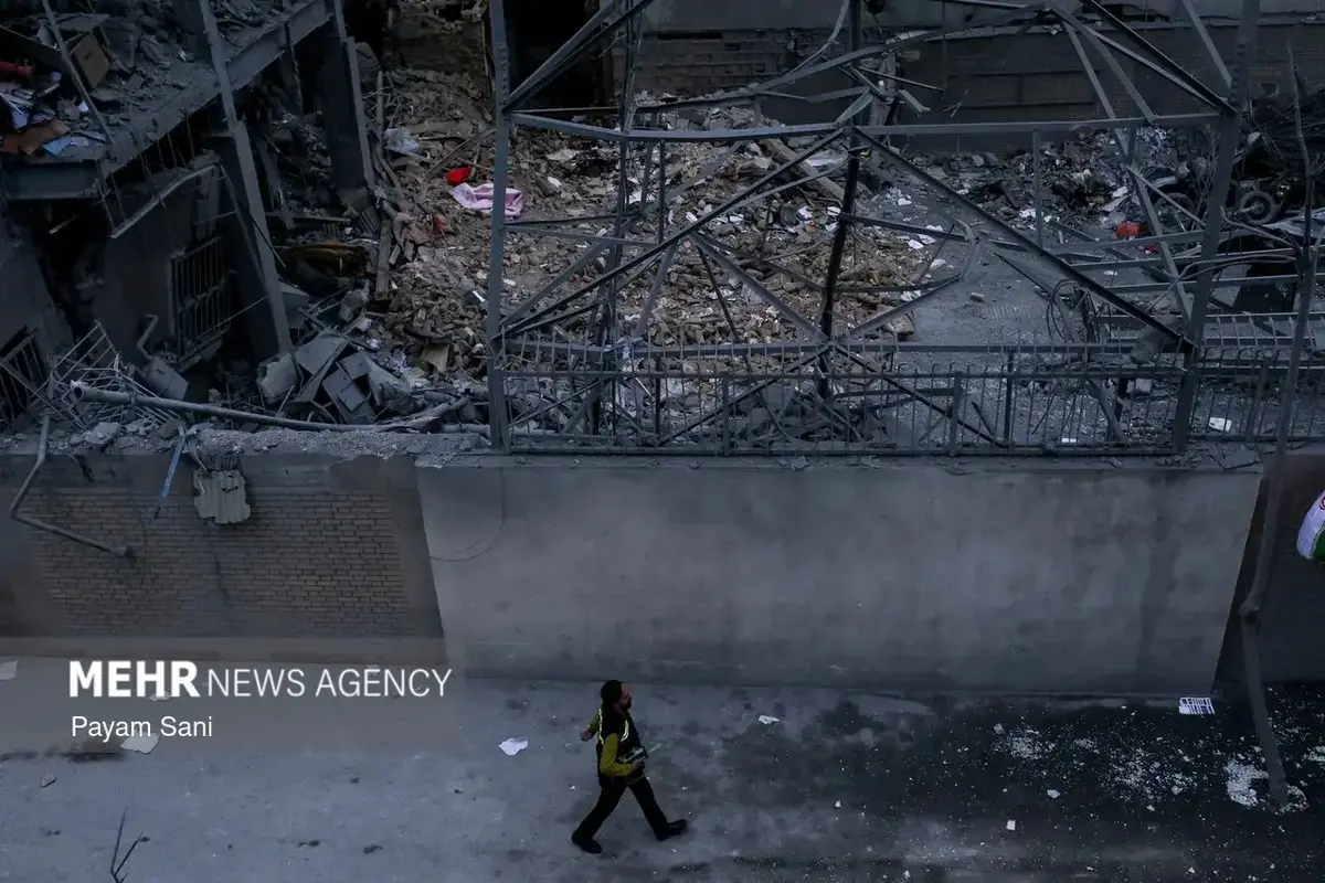 آثار وحشتناک حمله اسرائیل و آمریکا به محله بریانک تهران