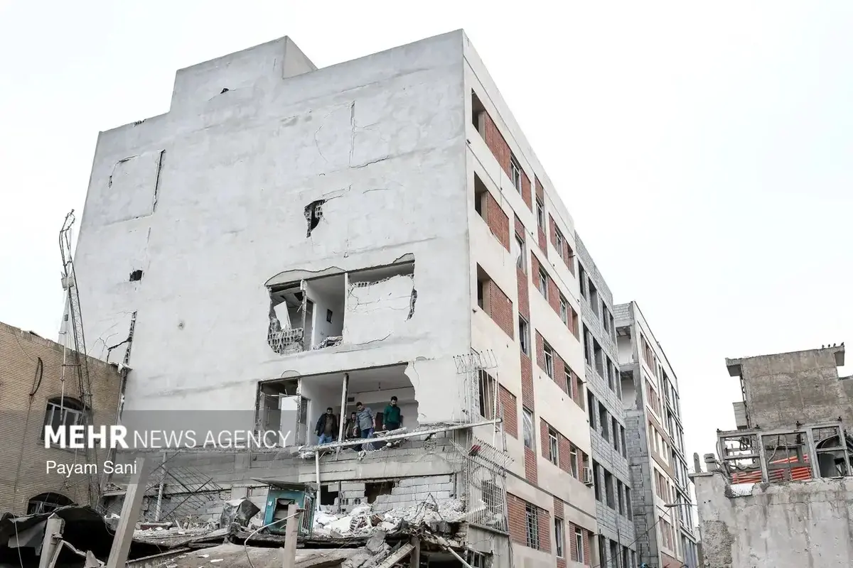 آثار وحشتناک حمله اسرائیل و آمریکا به محله بریانک تهران