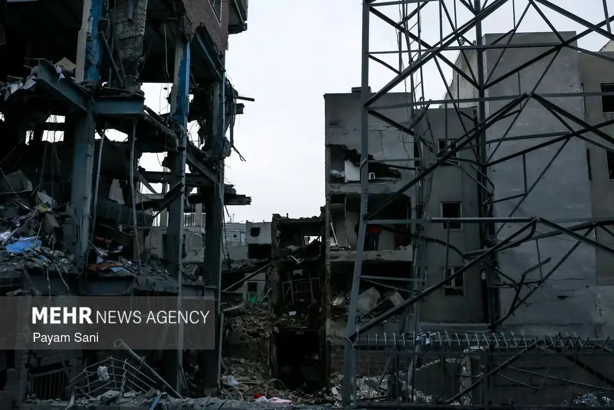 آثار وحشتناک حمله اسرائیل و آمریکا به محله بریانک تهران