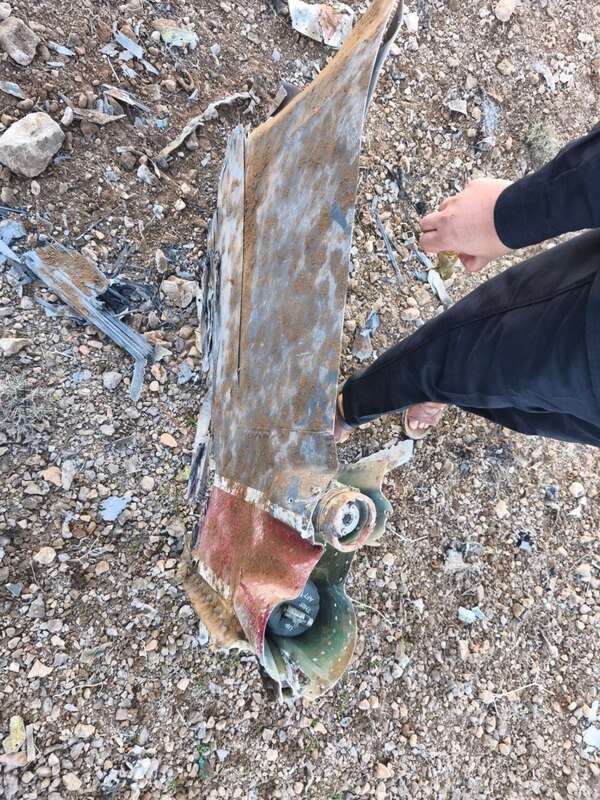 جنگنده فوق‌پیشرفته F۳۵ ساقط شده در آسمان مرکزی ایران