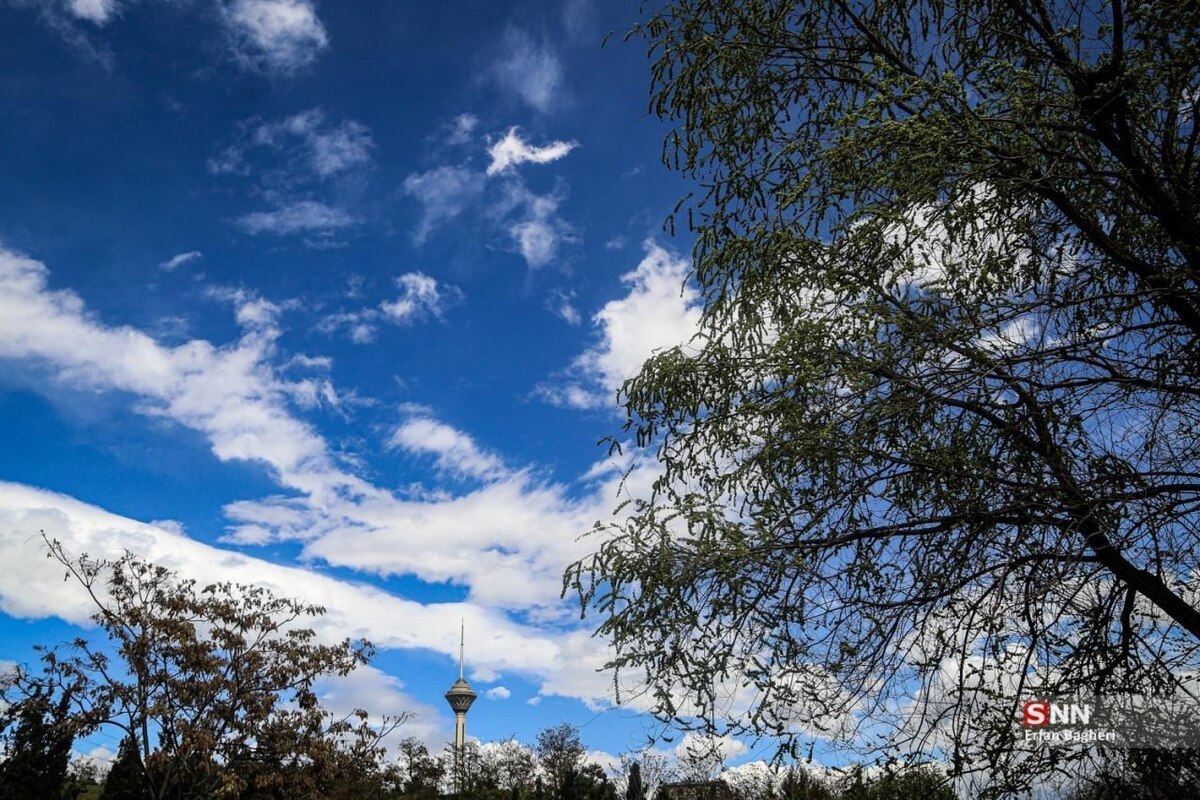 تصاویری دل انگیز از هوای پاک تهران در بهار ۱۴۰۵