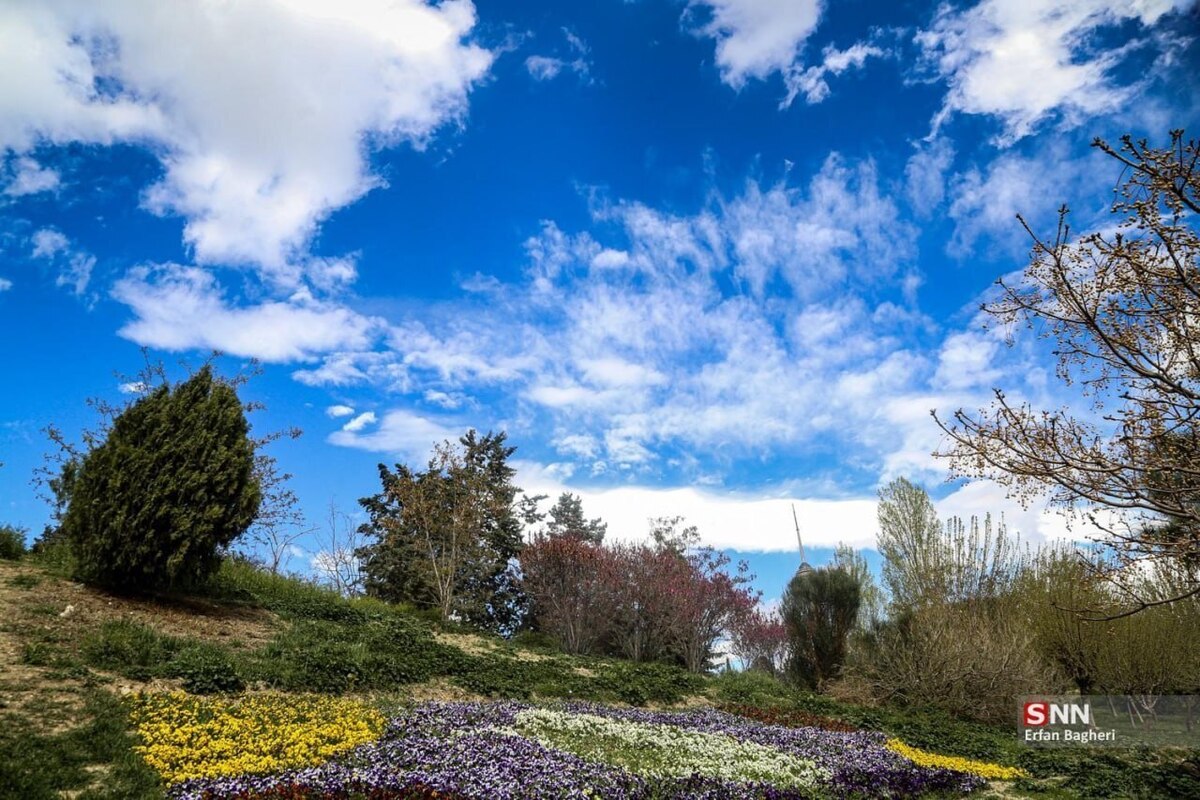 تصاویری دل انگیز از هوای پاک تهران در بهار ۱۴۰۵