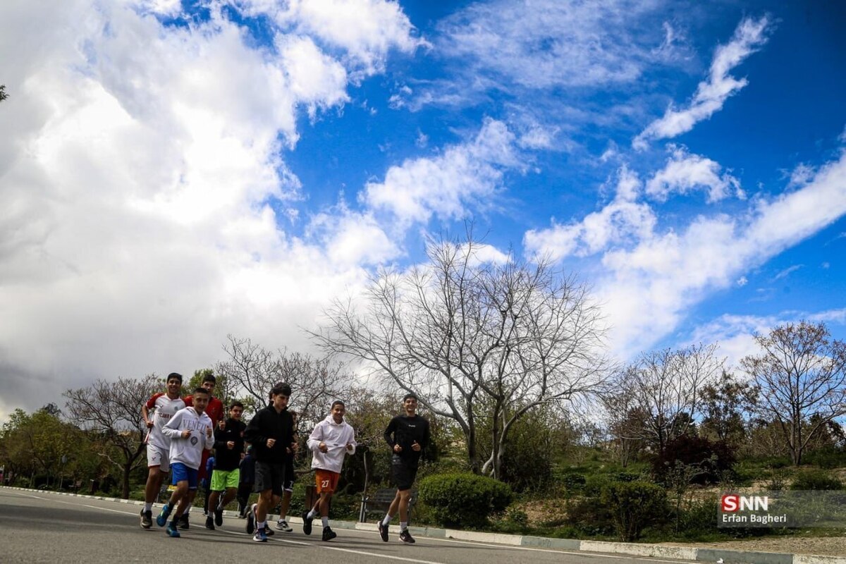 تصاویری دل انگیز از هوای پاک تهران در بهار ۱۴۰۵