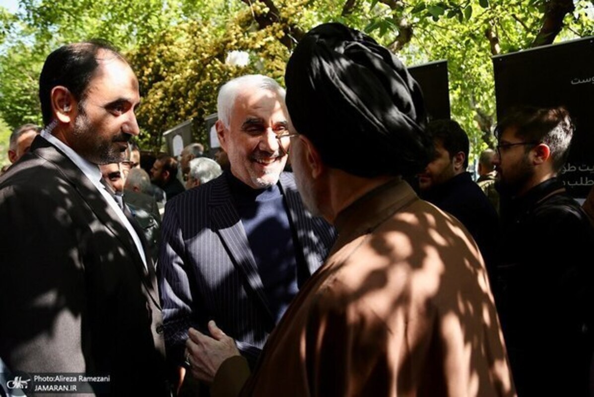  حاشیه مراسم ترحیم دکتر خرازی با حضور خاتمی و جنتی