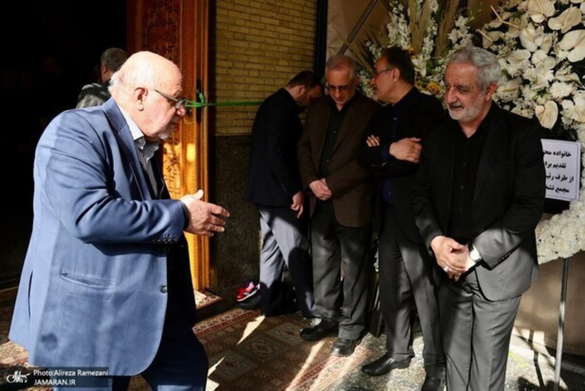  حاشیه مراسم ترحیم دکتر خرازی با حضور خاتمی و جنتی
