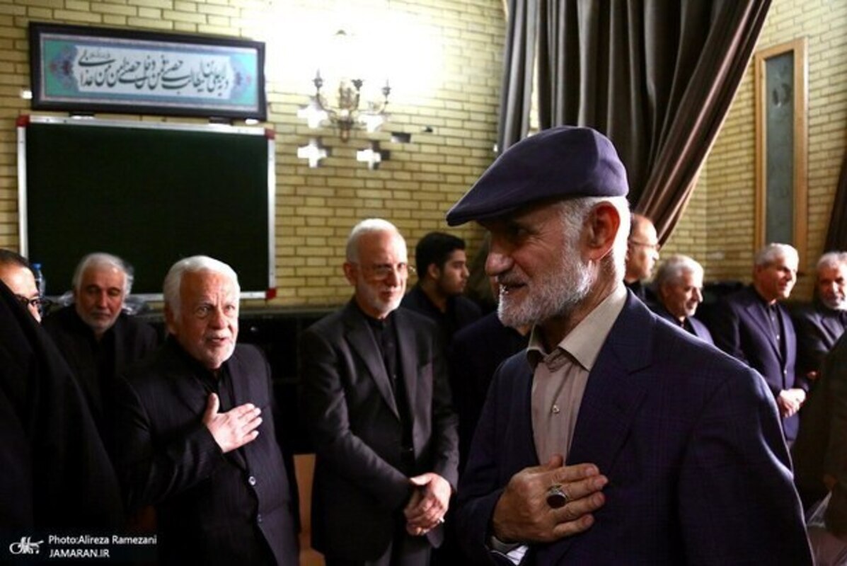  حاشیه مراسم ترحیم دکتر خرازی با حضور خاتمی و جنتی