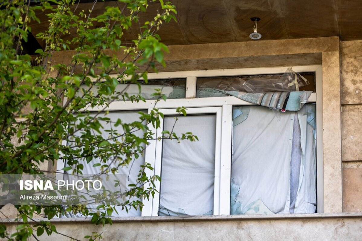 خسارات ناشی از حمله آمریکا و اسرائیل به منطقه مسکونی تهران