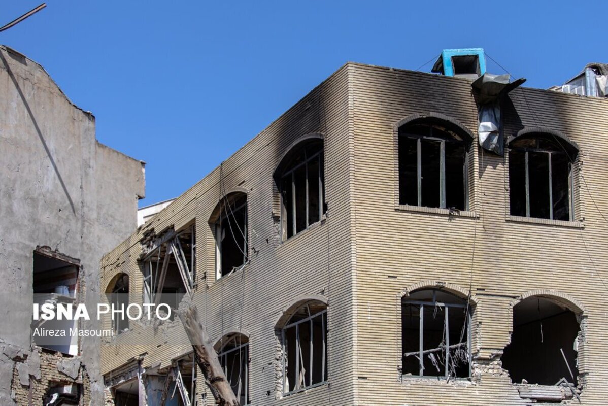 خسارات ناشی از حمله آمریکا و اسرائیل به منطقه مسکونی تهران