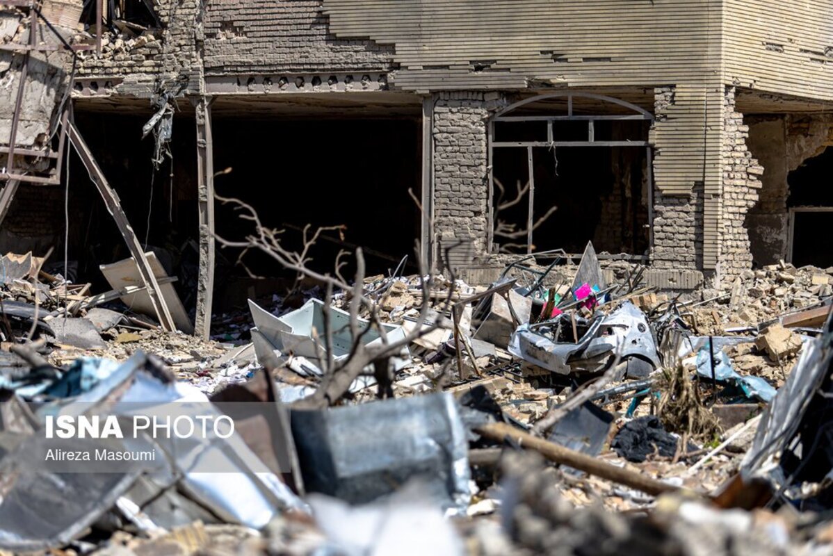 خسارات ناشی از حمله آمریکا و اسرائیل به منطقه مسکونی تهران