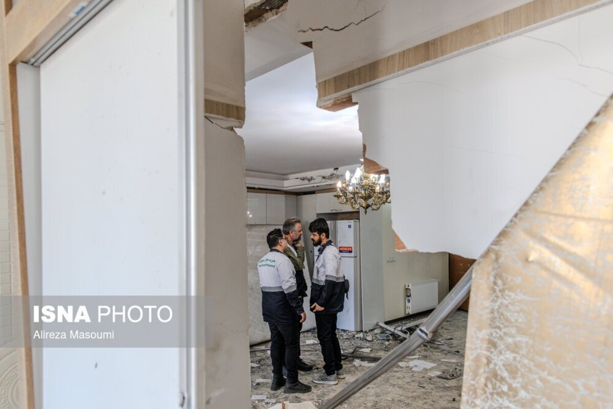 خسارات ناشی از حمله آمریکا و اسرائیل به منطقه مسکونی تهران