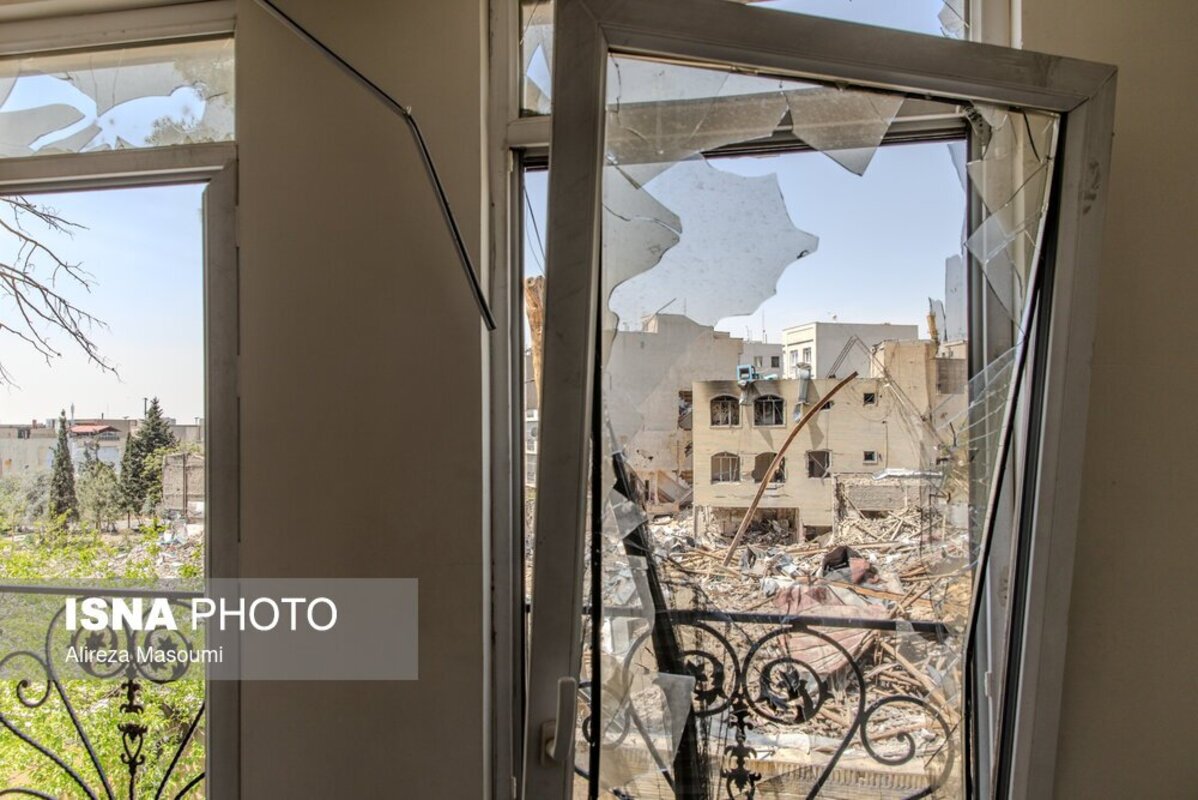 خسارات ناشی از حمله آمریکا و اسرائیل به منطقه مسکونی تهران
