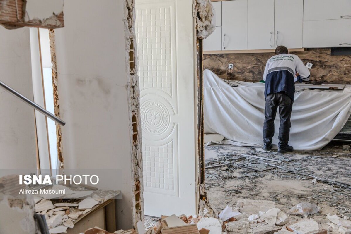 خسارات ناشی از حمله آمریکا و اسرائیل به منطقه مسکونی تهران