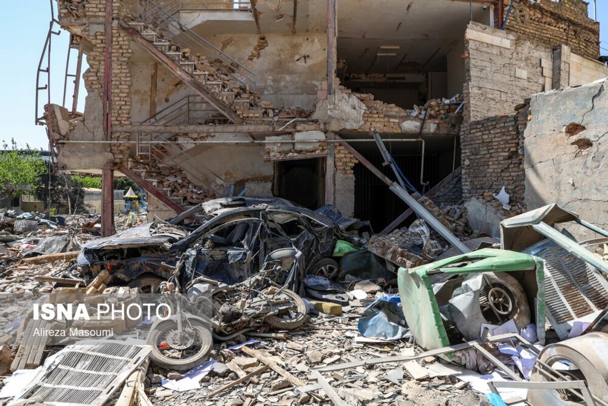 خسارات ناشی از حمله آمریکا و اسرائیل به منطقه مسکونی تهران