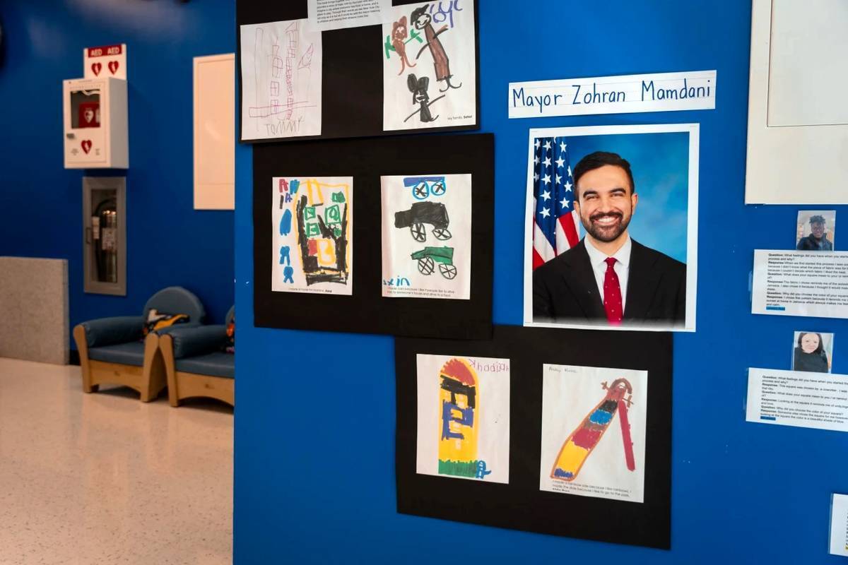 لحظات شاد اوباما و ممدانی در مهدکودک