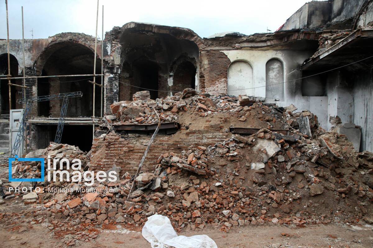 بازار بزرگ رشت ۱۰۰ روز پس از آتش‌سوزی حوادث دی ماه ۱۴۰۴