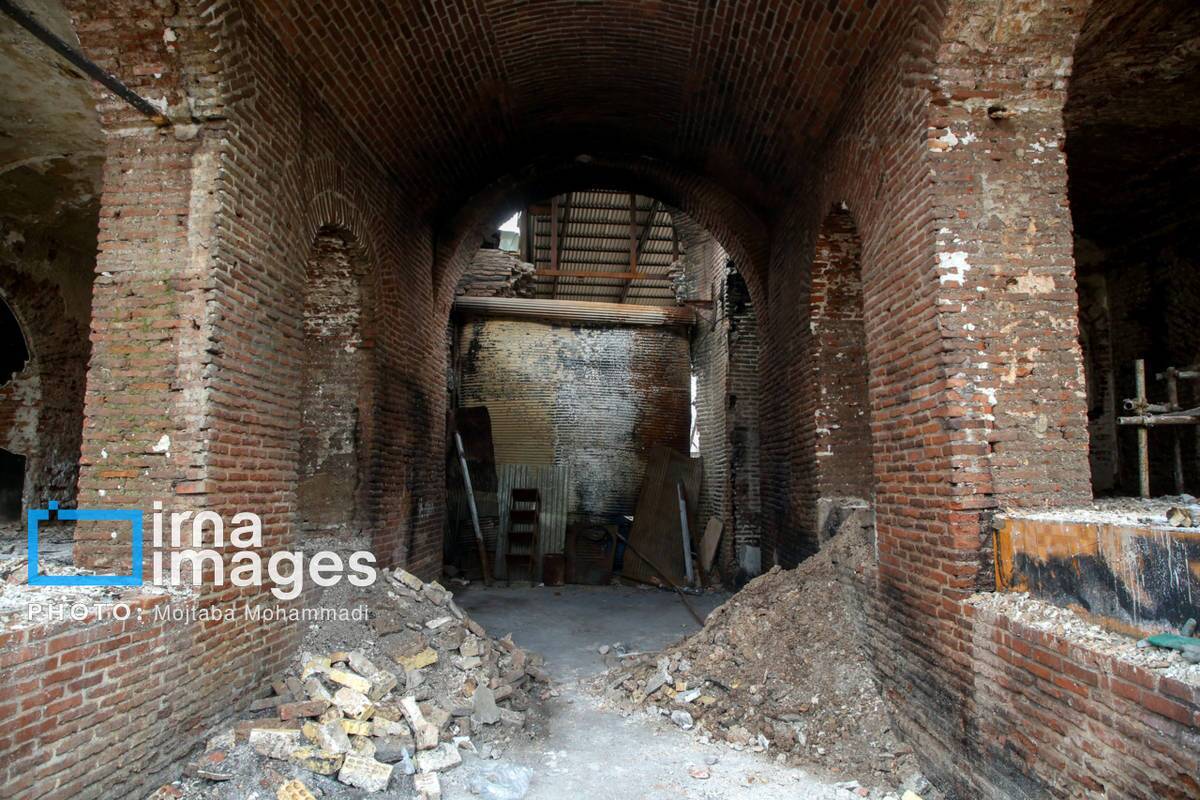 بازار بزرگ رشت ۱۰۰ روز پس از آتش‌سوزی حوادث دی ماه ۱۴۰۴