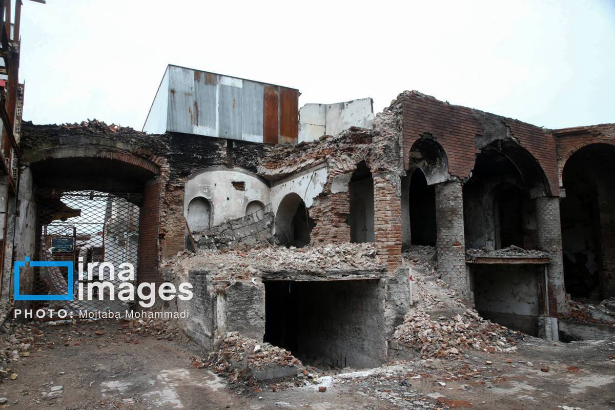 بازار بزرگ رشت ۱۰۰ روز پس از آتش‌سوزی حوادث دی ماه ۱۴۰۴