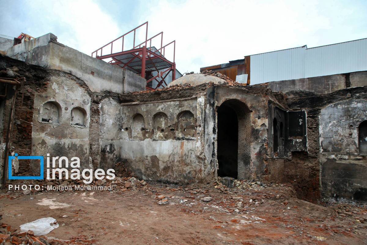 بازار بزرگ رشت ۱۰۰ روز پس از آتش‌سوزی حوادث دی ماه ۱۴۰۴