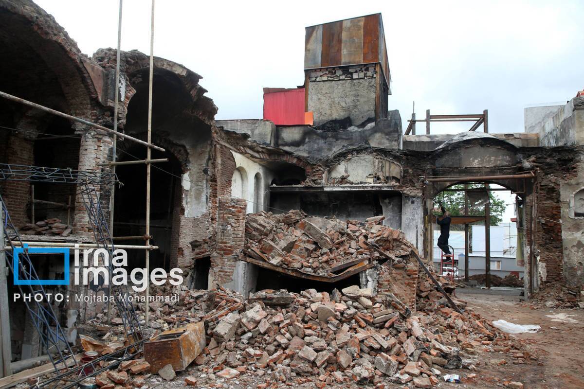 بازار بزرگ رشت ۱۰۰ روز پس از آتش‌سوزی حوادث دی ماه ۱۴۰۴