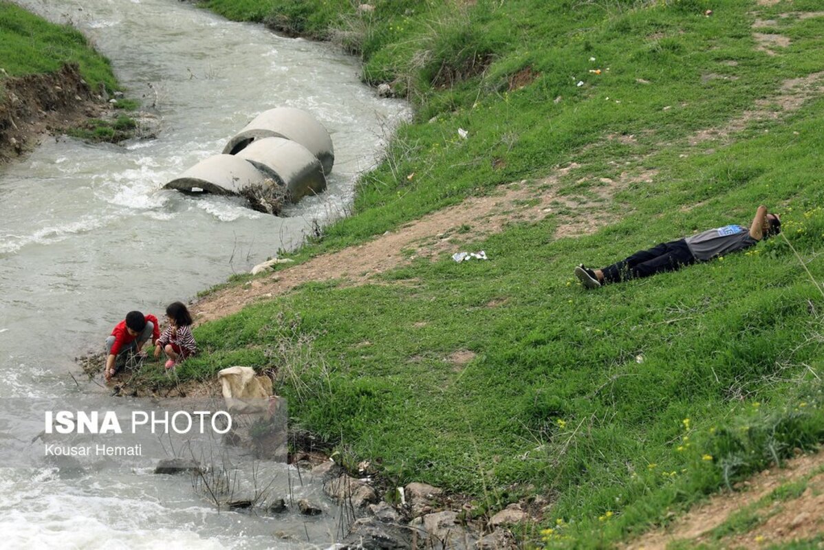 زیبایی‌های طبیعت بهاری تالاب هشیلان کرمانشاه