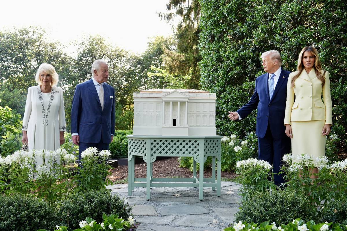 بازدید خانواده سلطنتی از کندوهای زنبور عسل کاخ سفید 