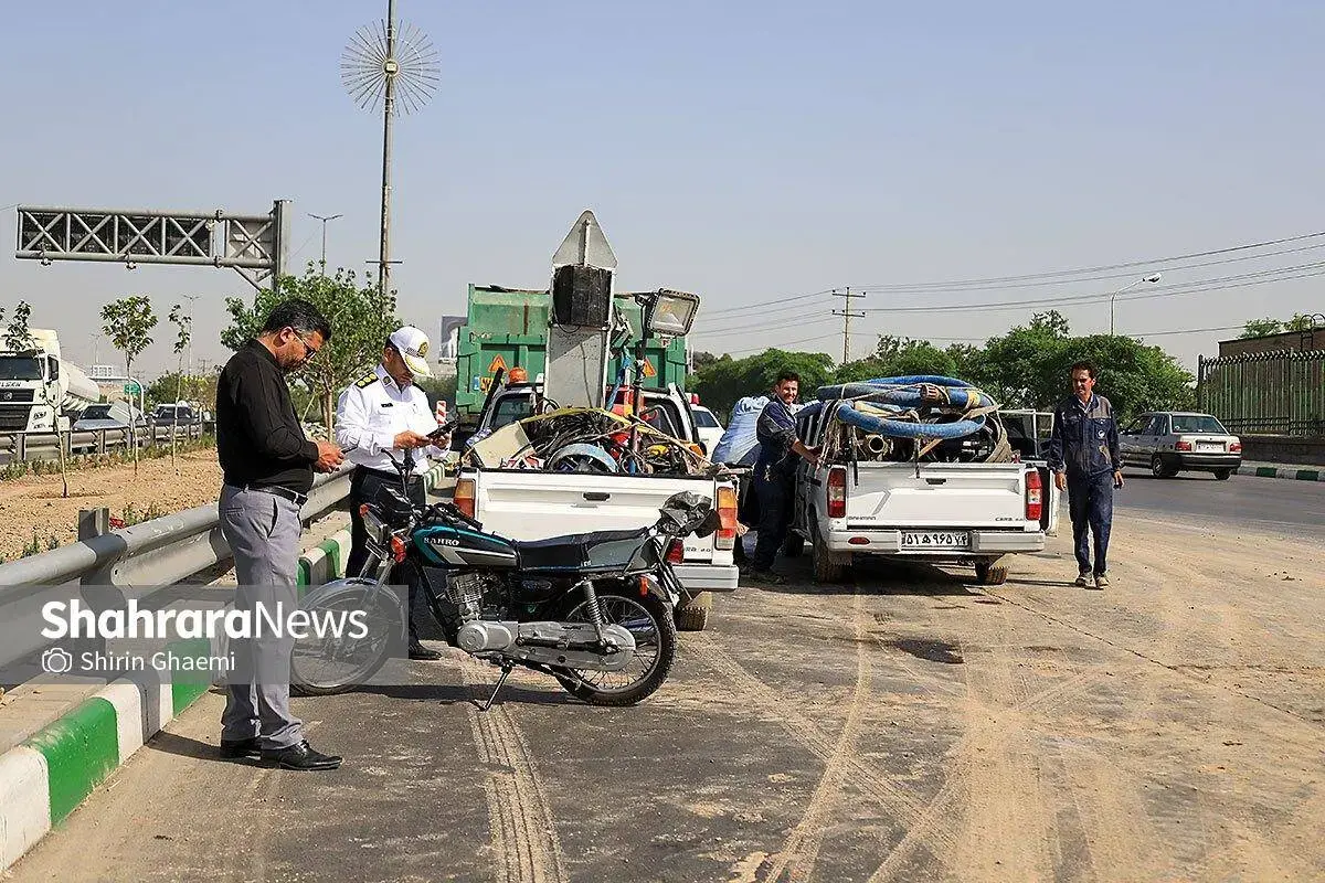 ترکیدگی خط لوله آب اصلی مشهد 