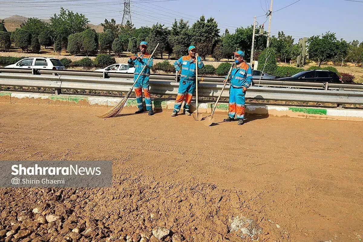 ترکیدگی خط لوله آب اصلی مشهد 