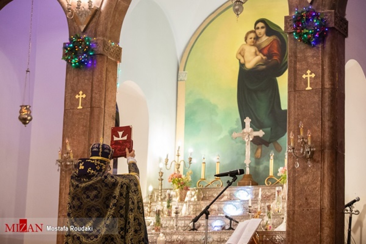 مراسم آغاز سال نو میلادی در کلیسای مریم مقدس