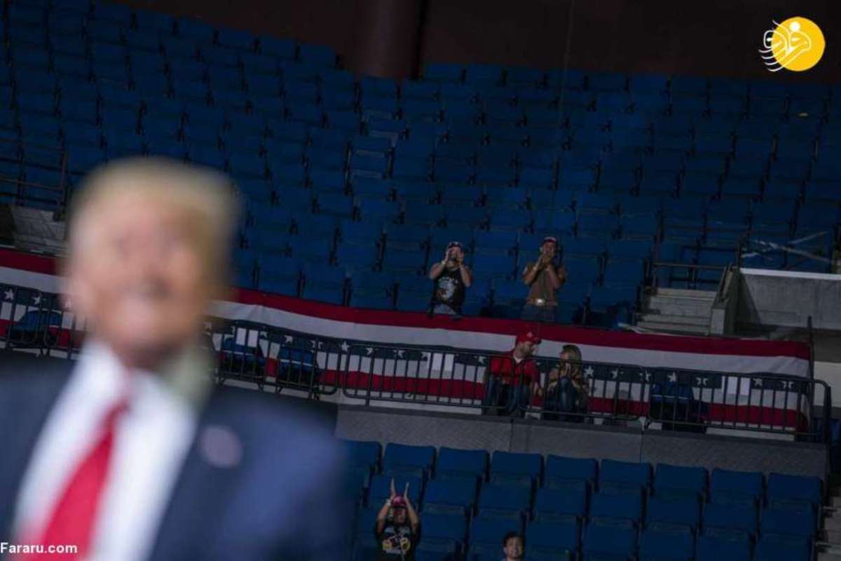 صندلی‌های خالی در کارزار انتخاباتی ترامپ