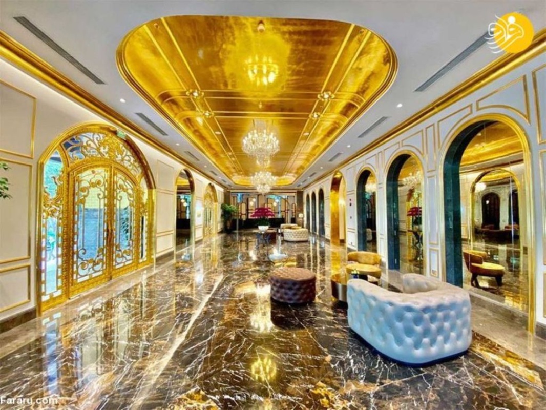 نخستین هتل با روکش طلا در جهان